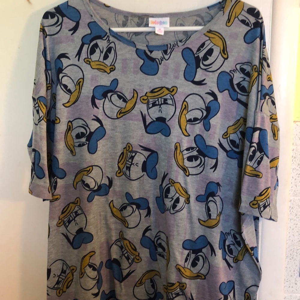 LuLaRoe Donald Duck Irma, size M EUC